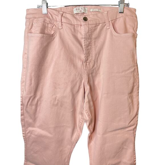 JEN 7 By For All Mankind Pink Ankle Skinny Jeans SIZE 16 - Picture 3 of 7